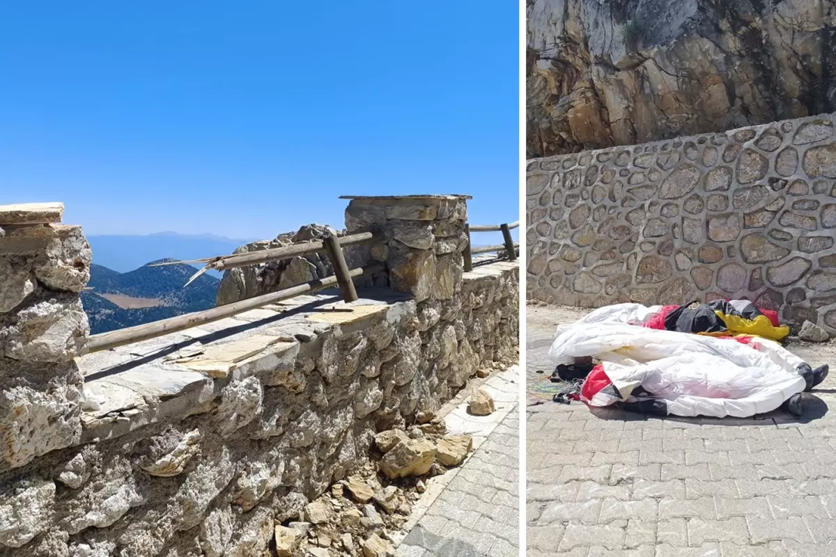 Fethiye'de yola düşen İsviçreli yamaç paraşütçüsü öldü