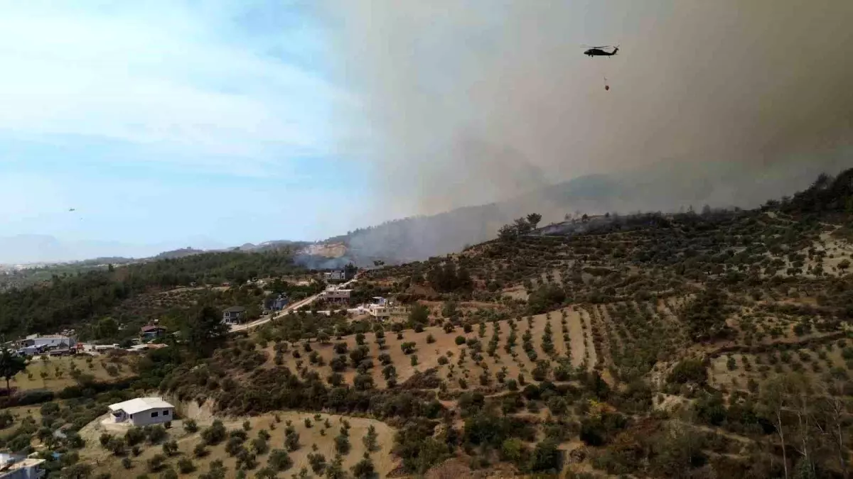 Hatay'da Yangın Kontrol Altına Alınmaya Çalışıyor