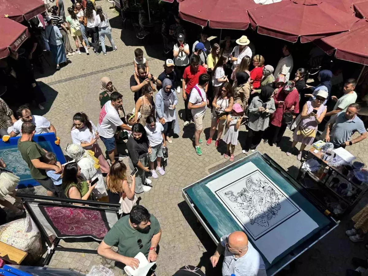 Kozahan'da İpek Baskı Atölyesi