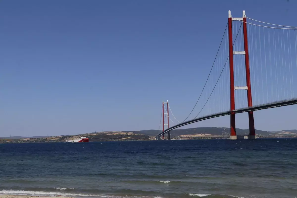 Oruç Reis, Çanakkale Köprüsü'nden Geçti