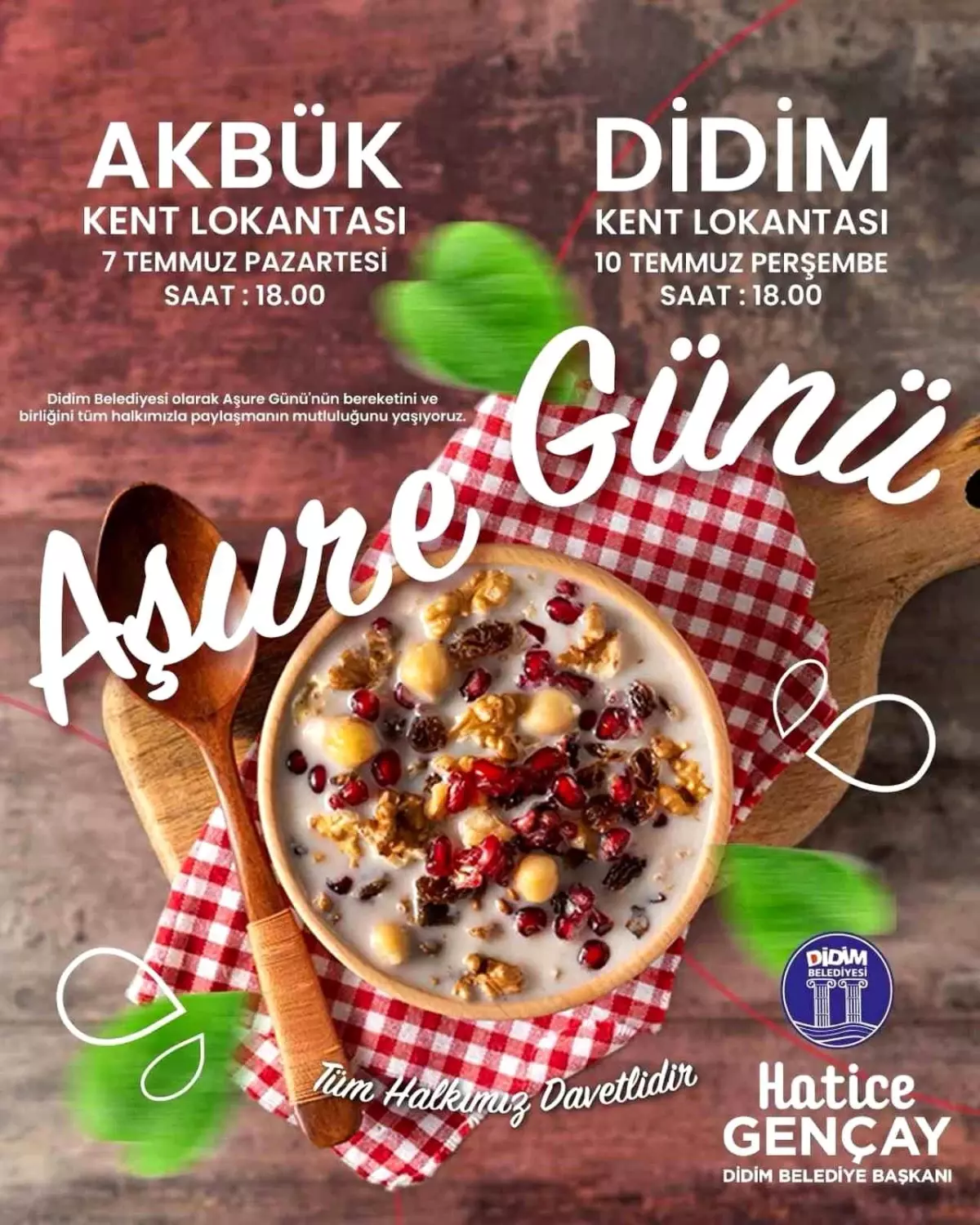 Didim Belediyesi'nden Aşure Hayrı Etkinliği