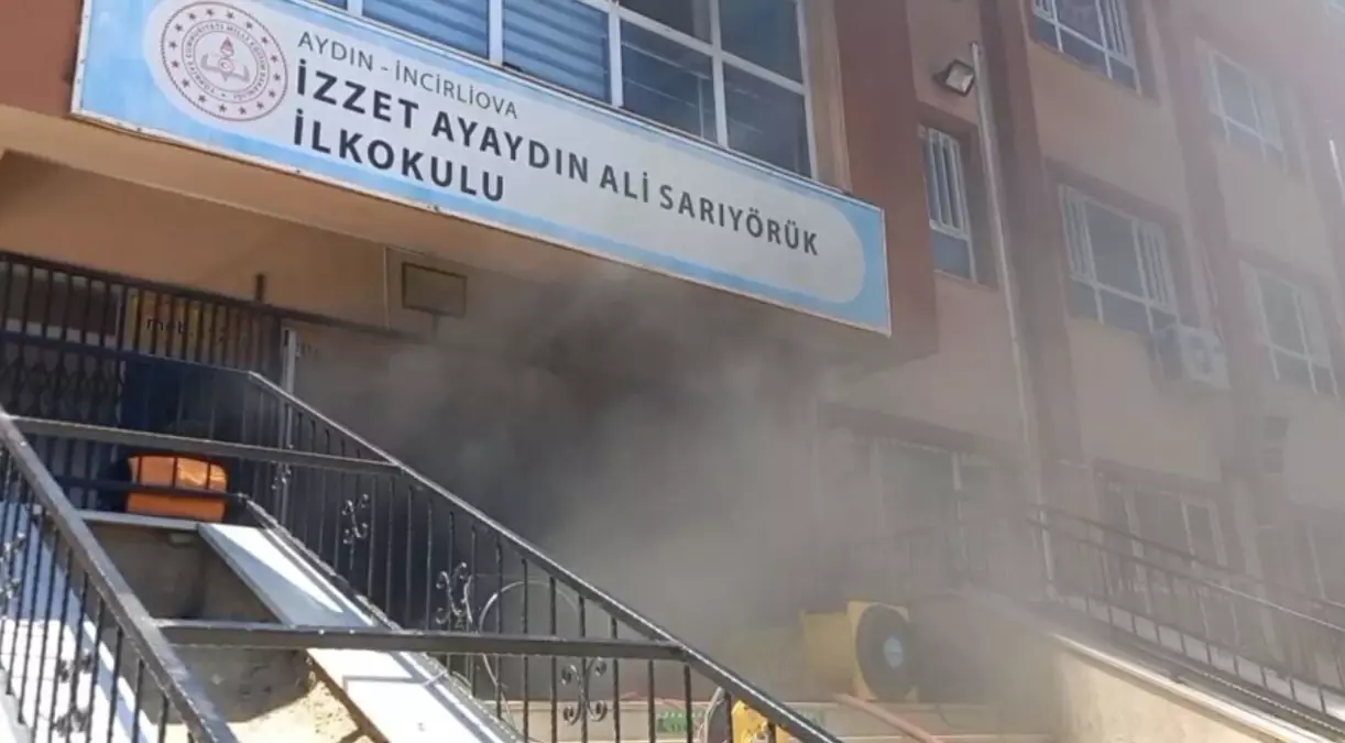 İlkokulda Yangın Paniği