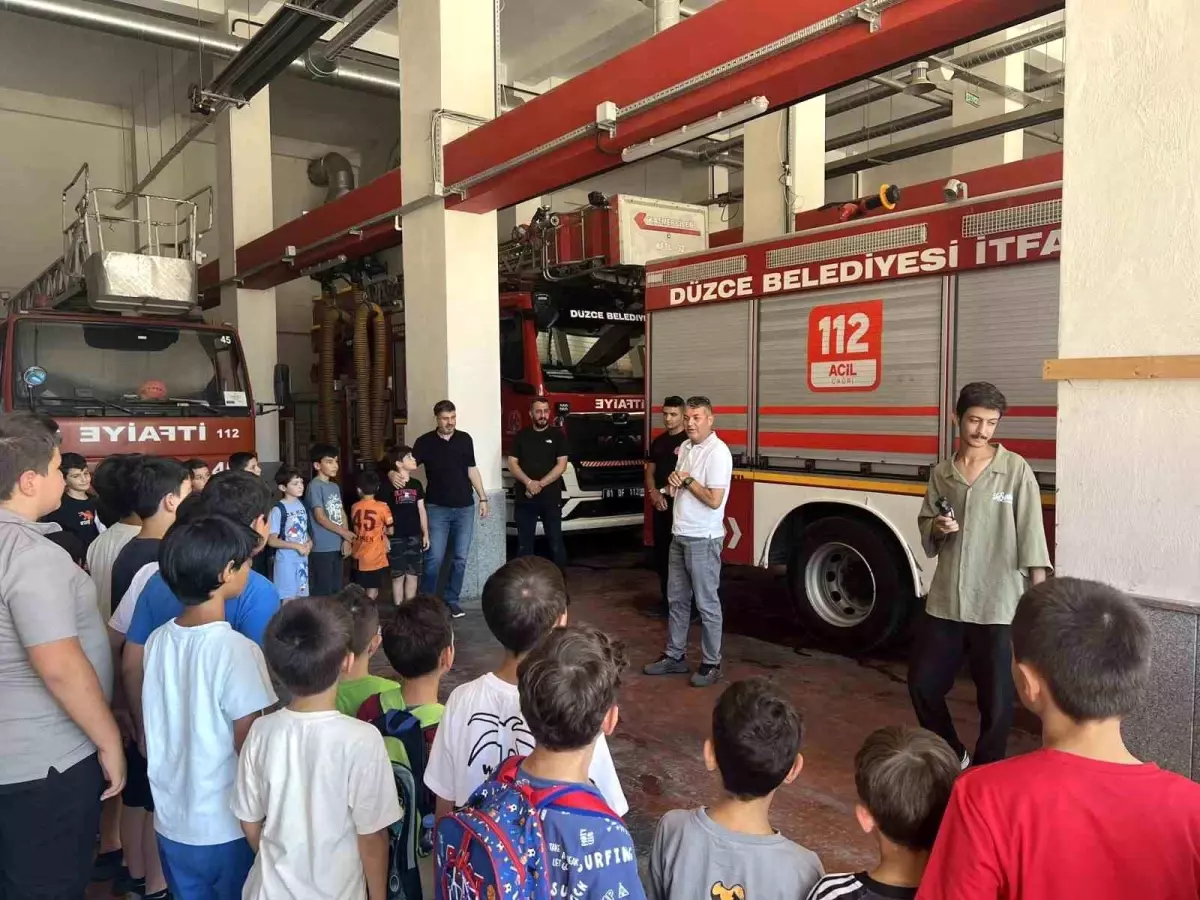 Minik Sporcular Yangın Güvenliği Eğitimi Aldı