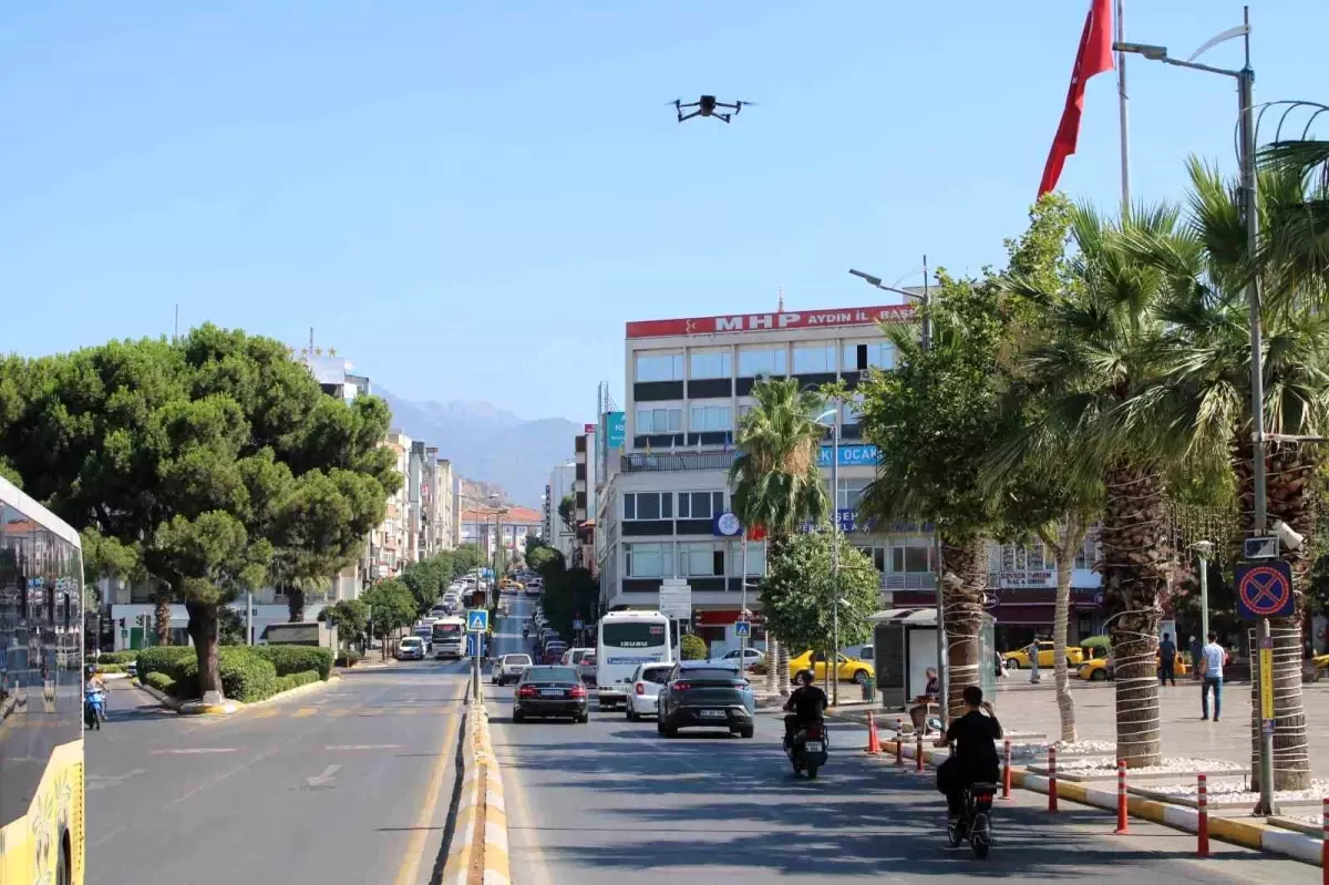 Aydın'da Drone Destekli Trafik Denetimi