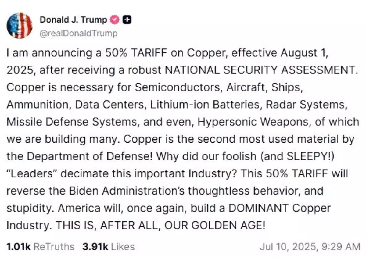 Trump'tan Bakıra Yüzde 50 Gümrük Vergisi Kararı