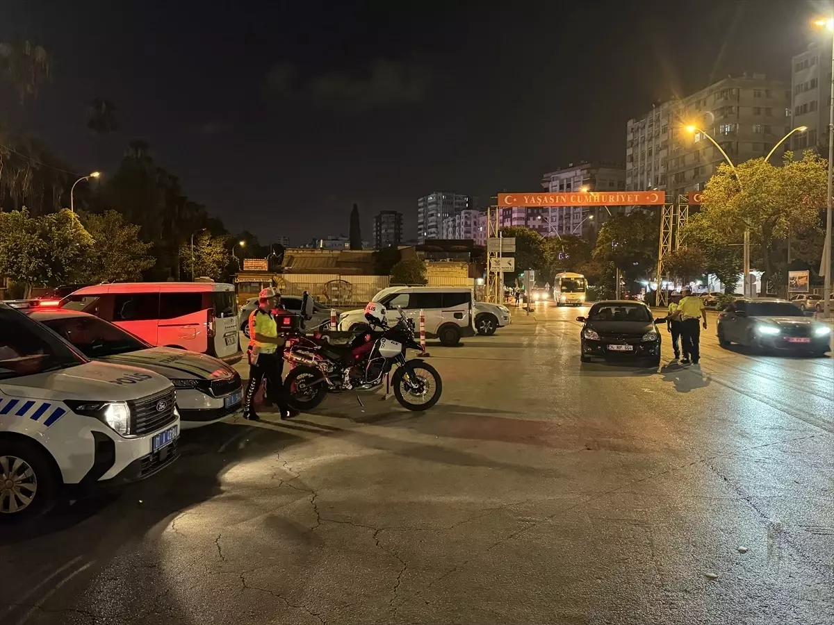 Adana'da Dronlu Trafik Denetimi Yapıldı
