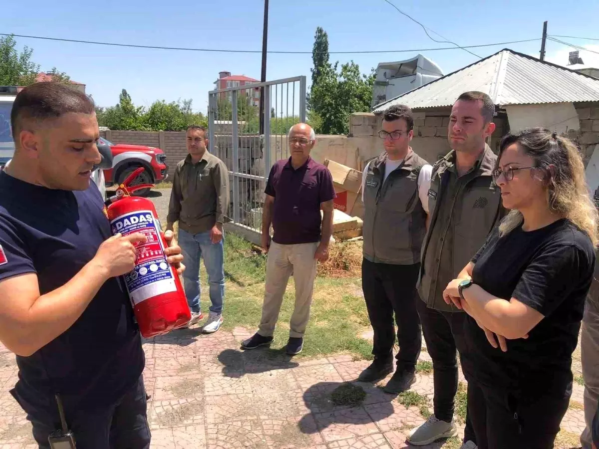 Iğdır'da DKMP Personeline Yangın Güvenliği Eğitimi Verildi