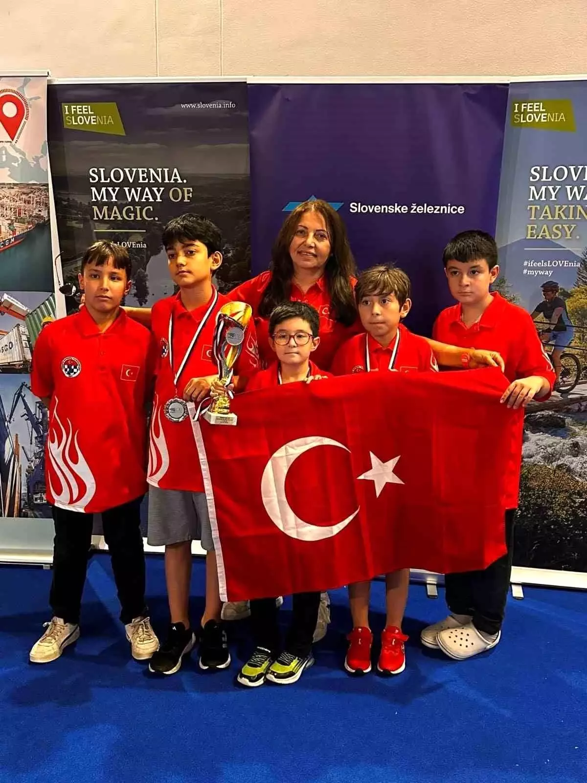 Türkiye U12 Satranç Takımı Avrupa İkincisi