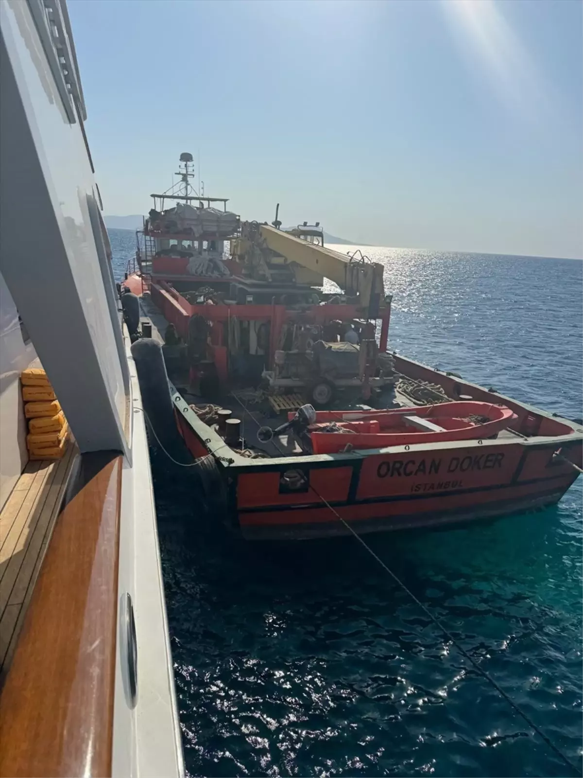 Bodrum'da Motoryat Kurtarma Çalışmaları Devam Ediyor