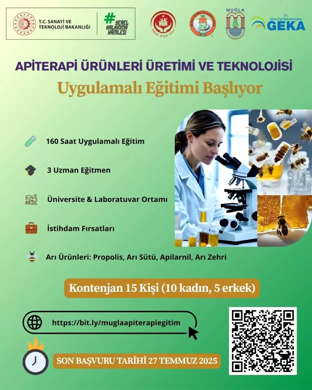 Muğla'da Apiterapi Eğitimi Fırsatı