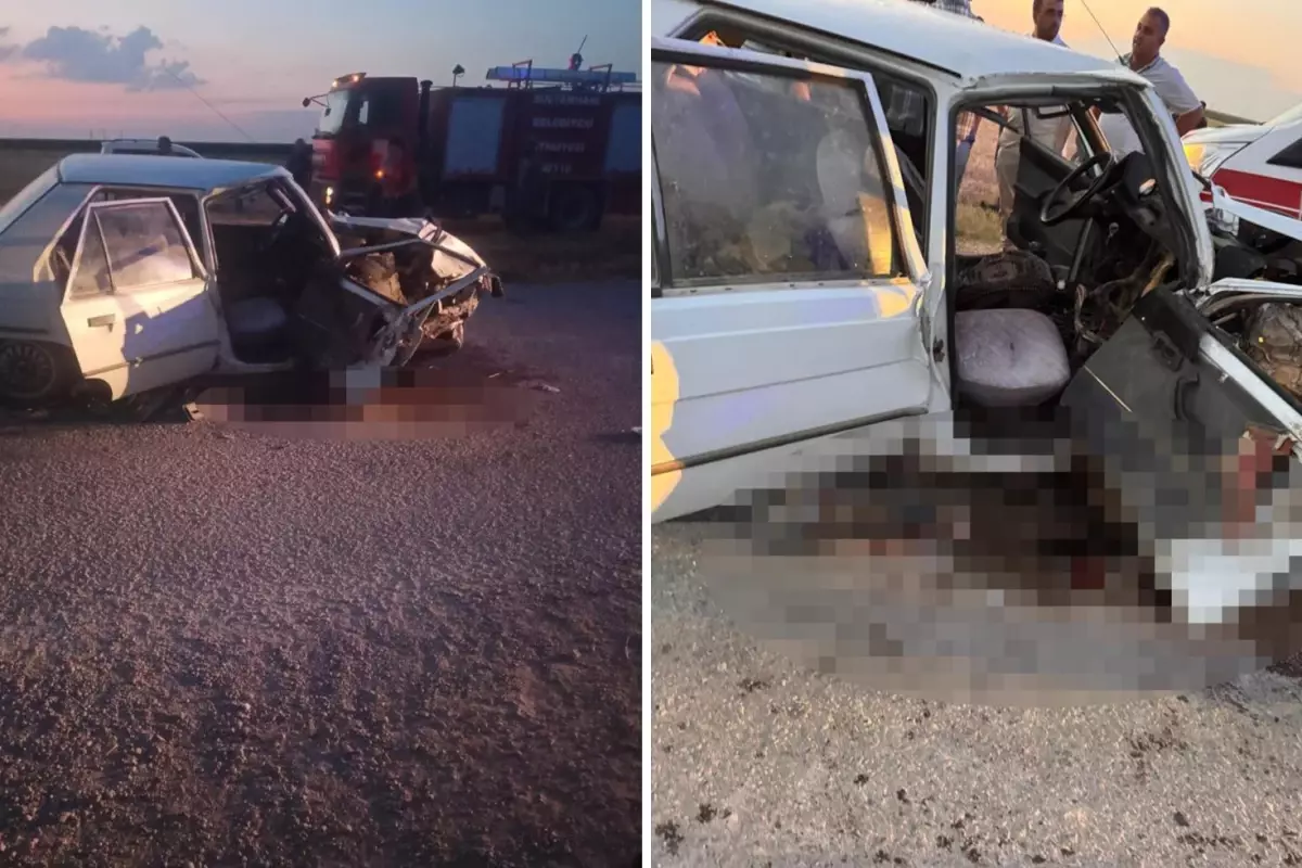 Aksaray'da düğün konvoyunda feci kaza! 2 kişi ağır yaralı