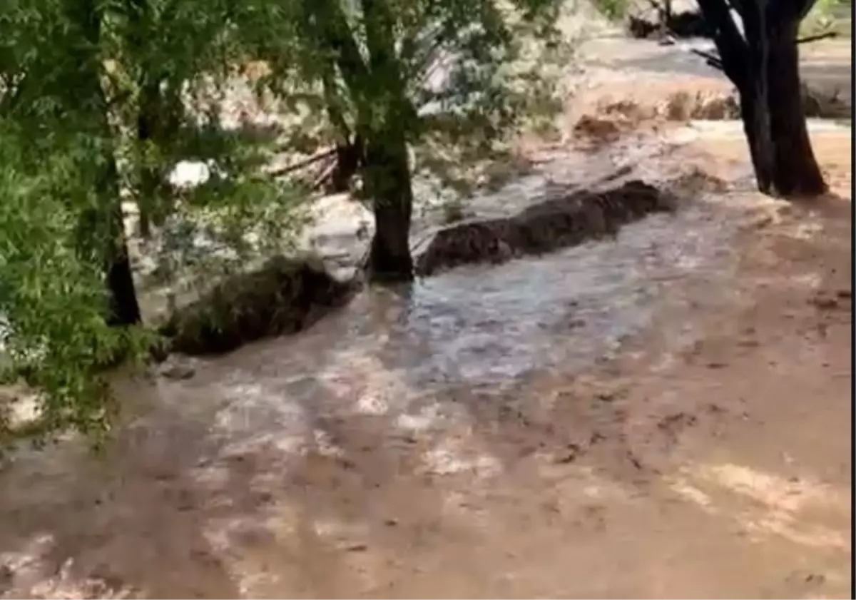 Erdemli'de Sağanak Sele Neden Oldu