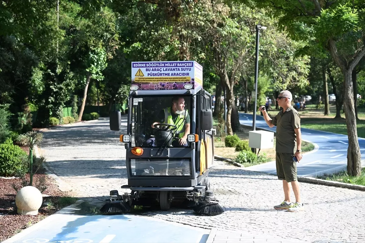 Edirne'de Lavanta İle Serinleme Keyfi