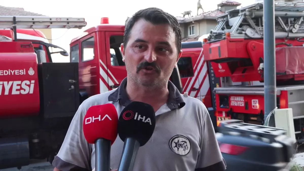 Üsküdar'da Mangal Yangını