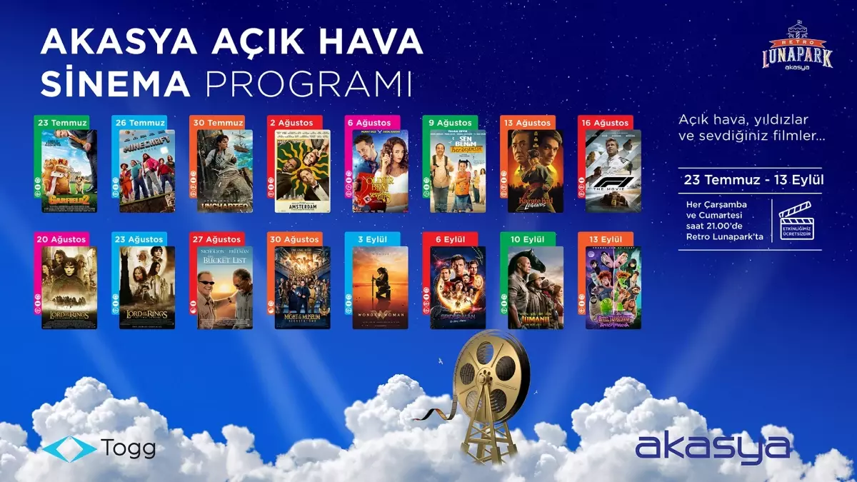 Açık Hava Sineması Başlıyor!