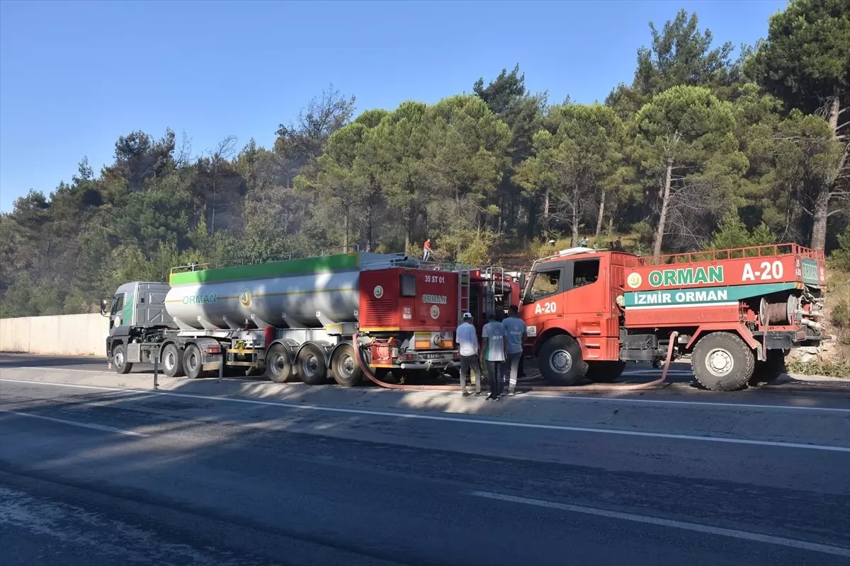 Kemalpaşa'da Tır Yangını Kontrol Altına Alındı