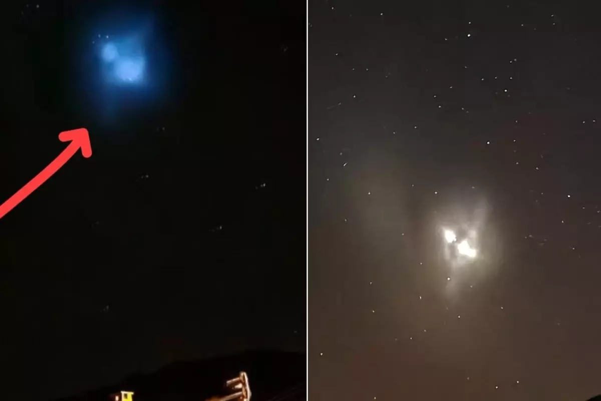 Gökyüzünde esrarengiz mavi ışık! Bir çok ilde görüldü