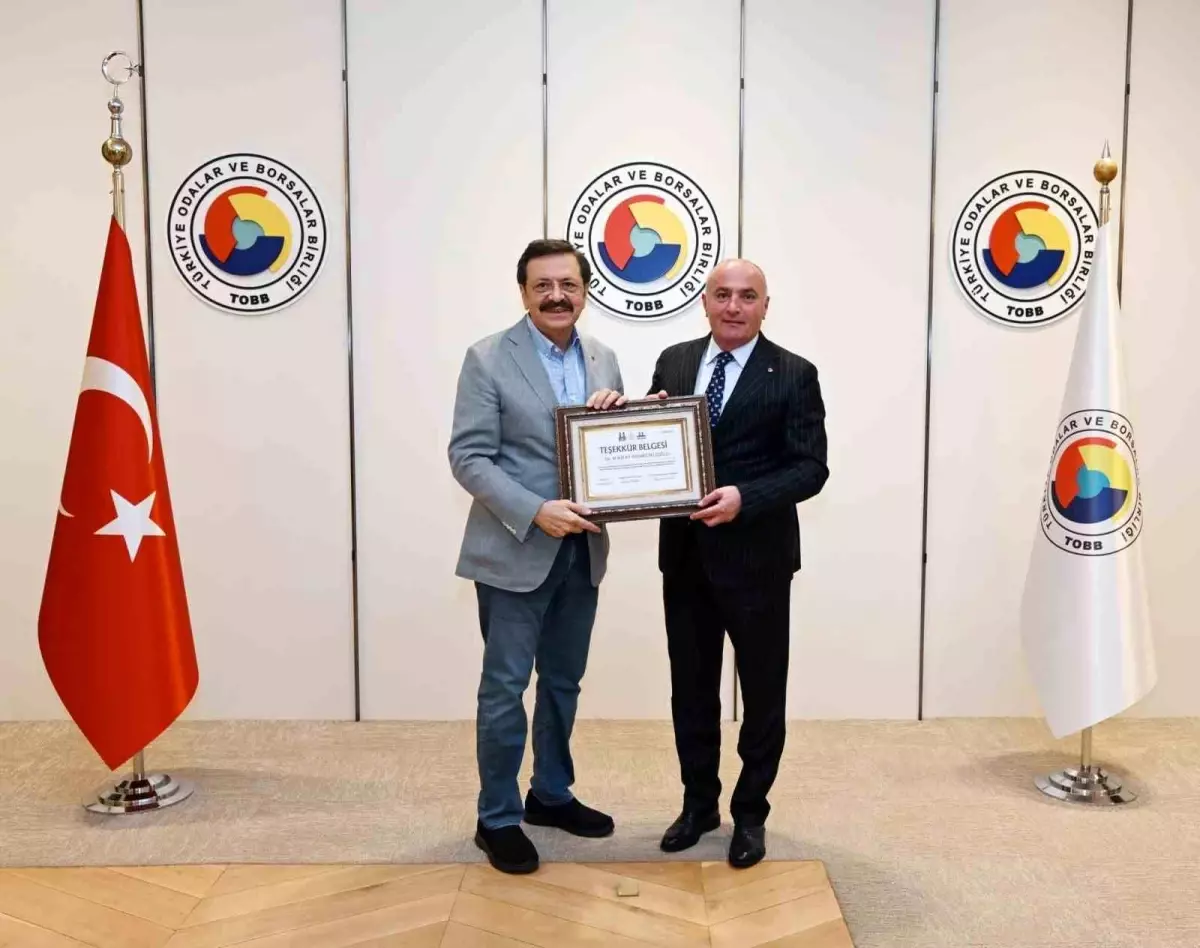 Erzurum’a Teşekkür Belgesi