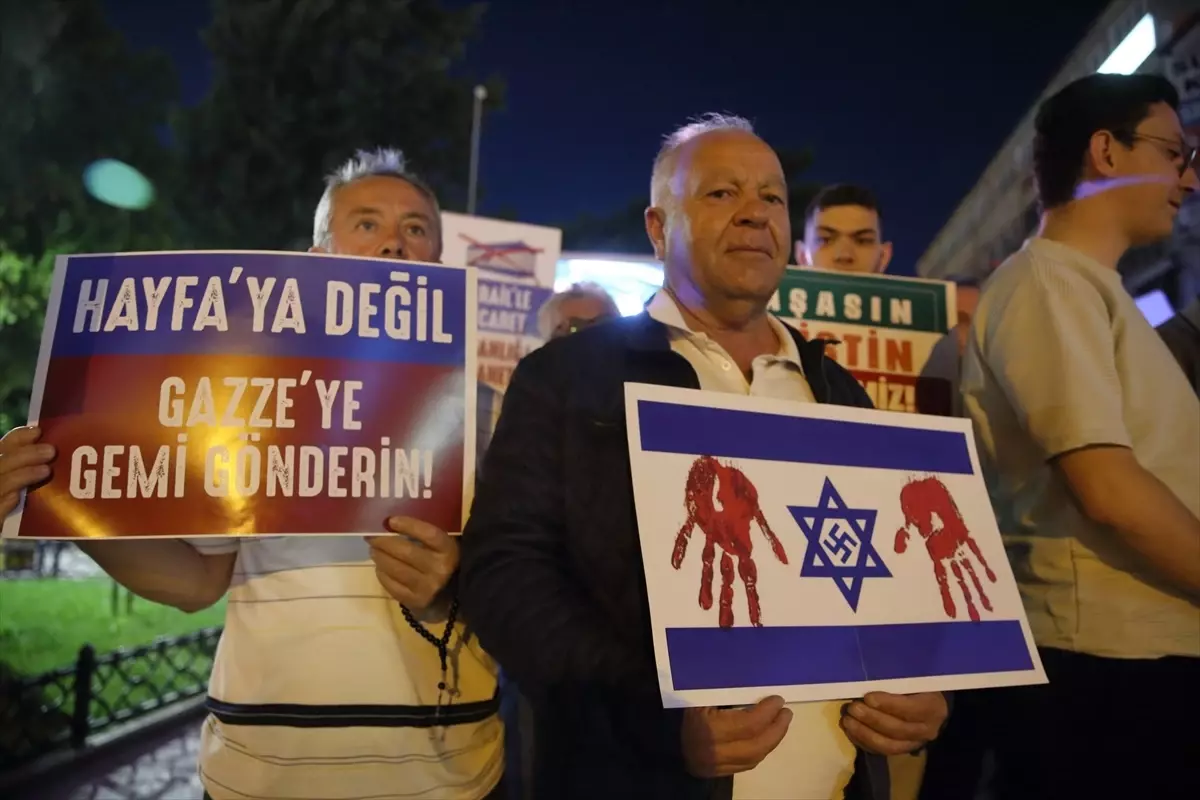 Çorum'da Filistin için Protesto