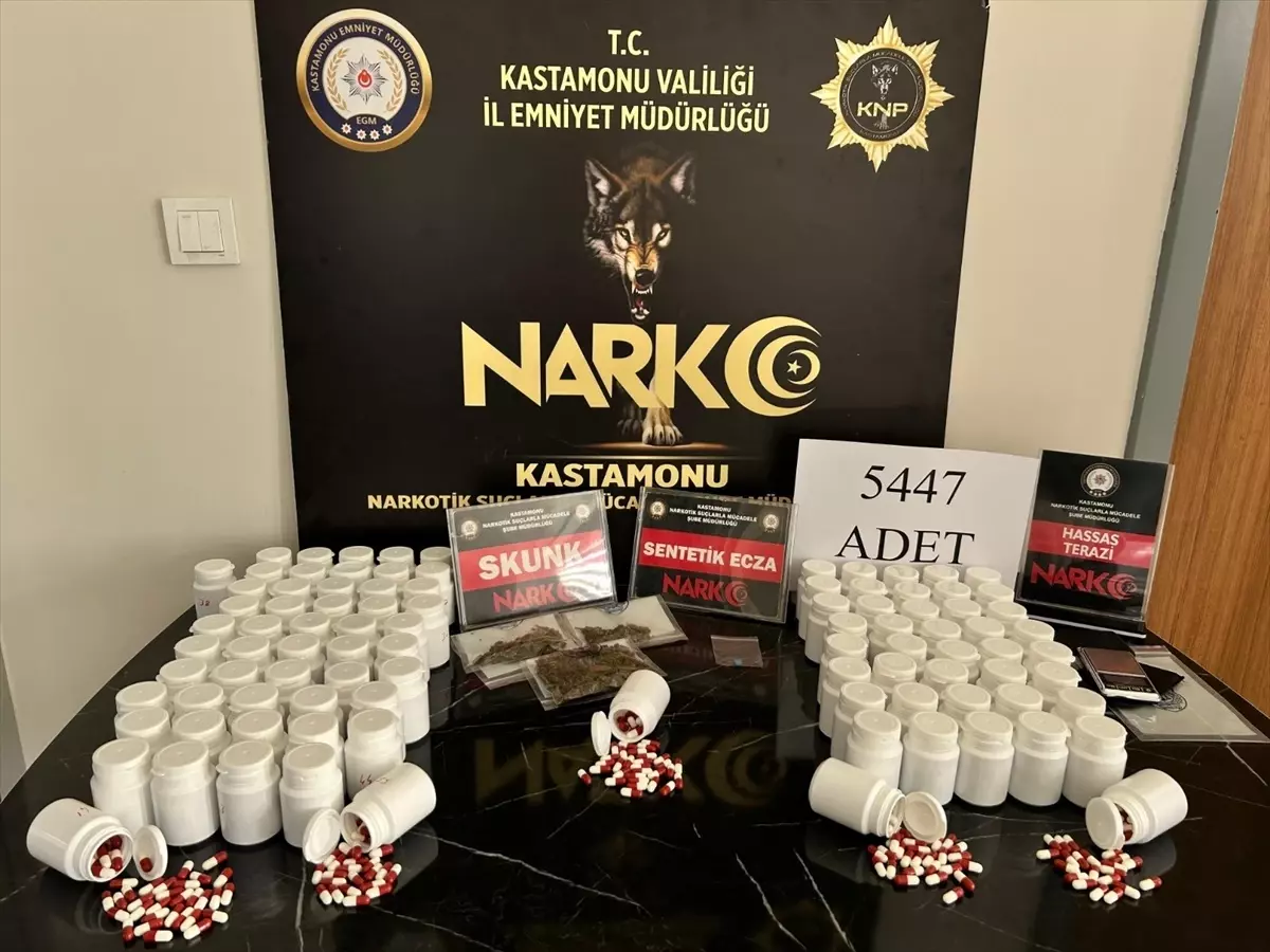 Kastamonu'da Uyuşturucu Operasyonu