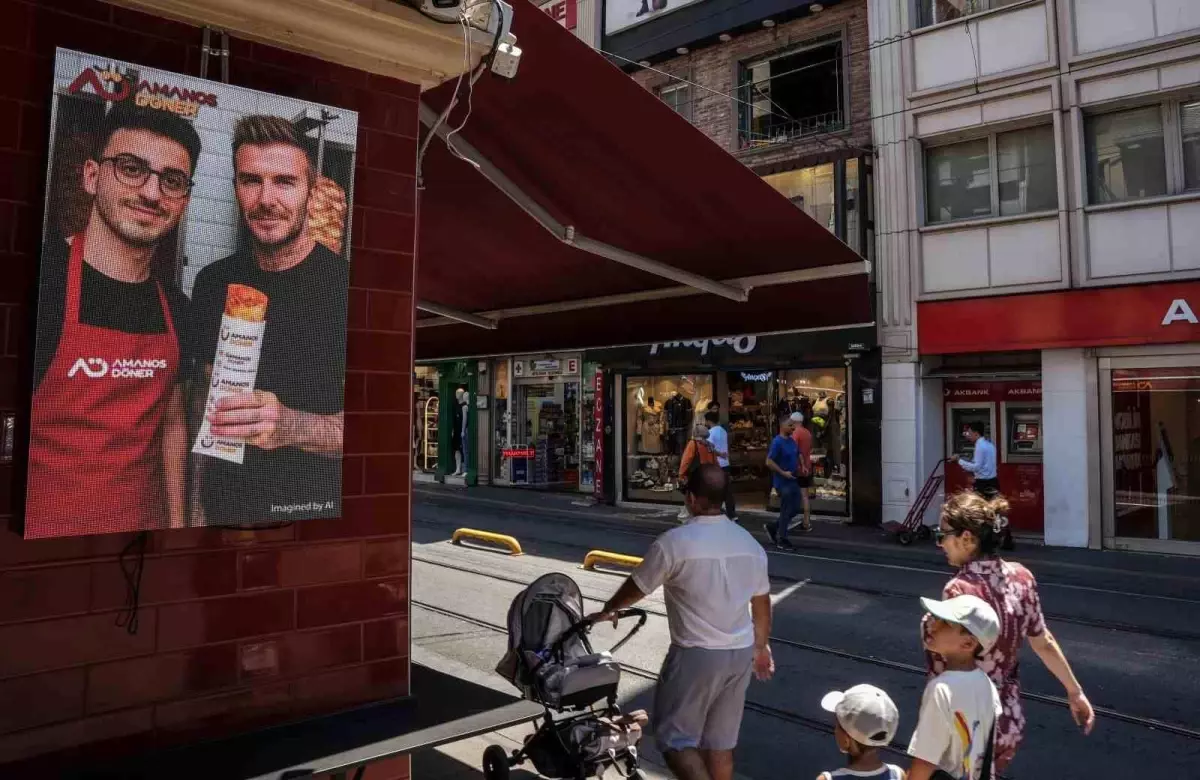 Dönerci, Ünlüleri Yapay Zeka ile Fotoğrafladı