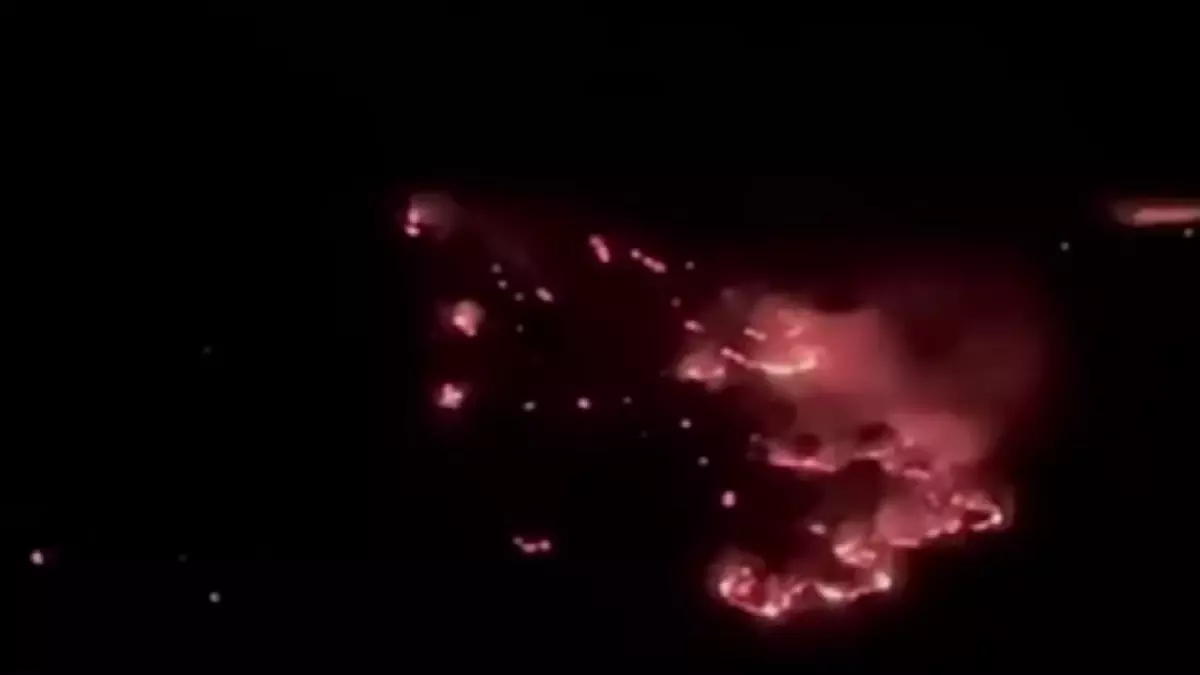 Elazığ'da Yangınla Mücadele