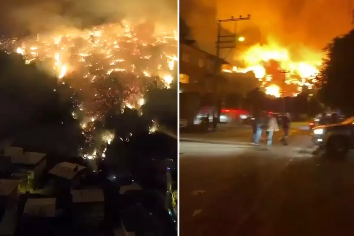 Bursa'da felaket gecesi! Yangın yerleşim yerlerine ulaştı