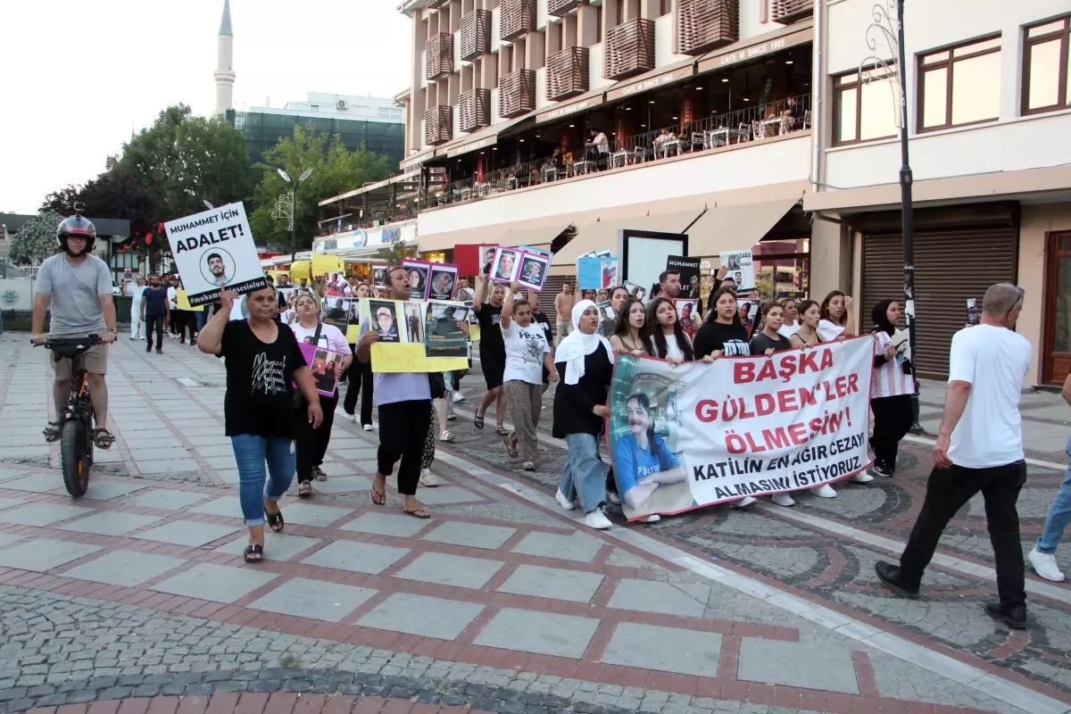 Edirne'de Gülden Coni İçin Yürüyüş Yapıldı
