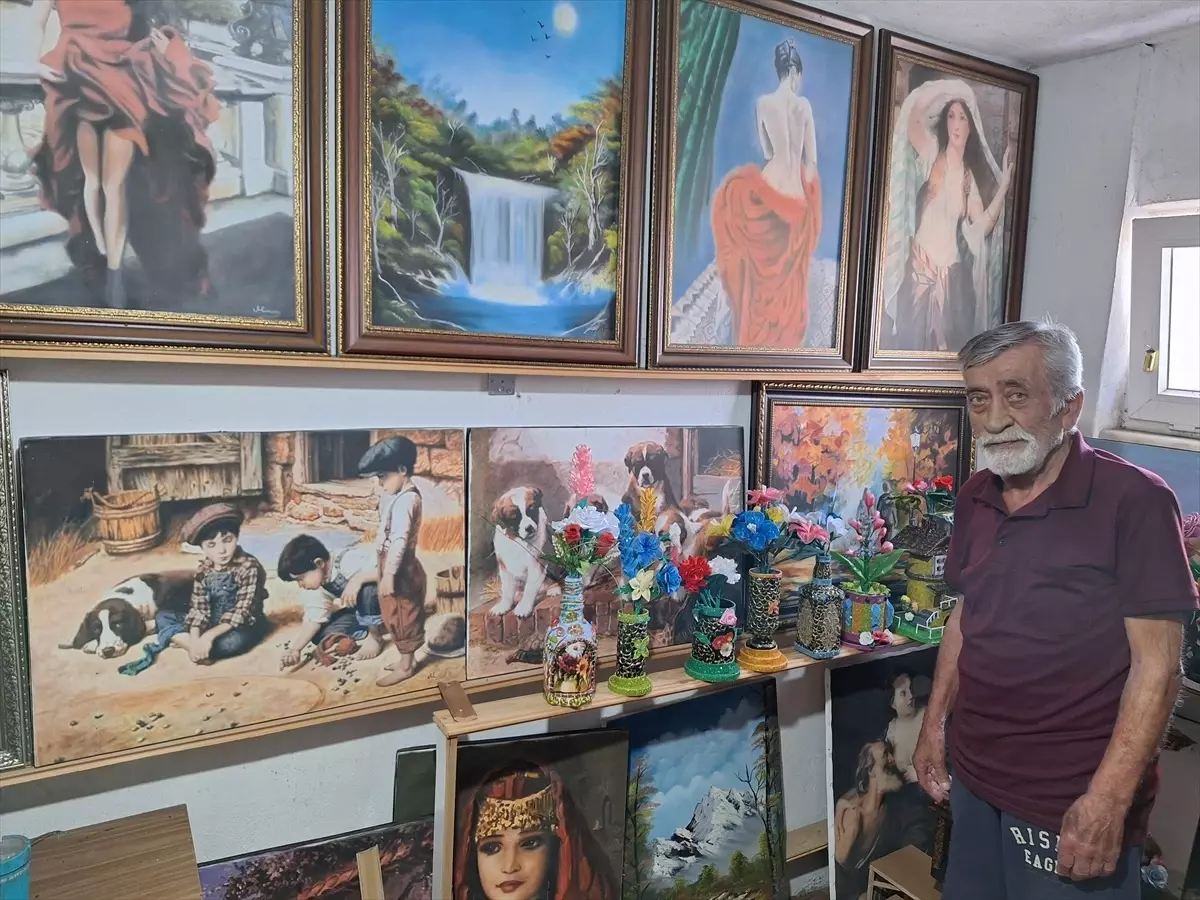 Emekli İşçinin Resim Tutkusu