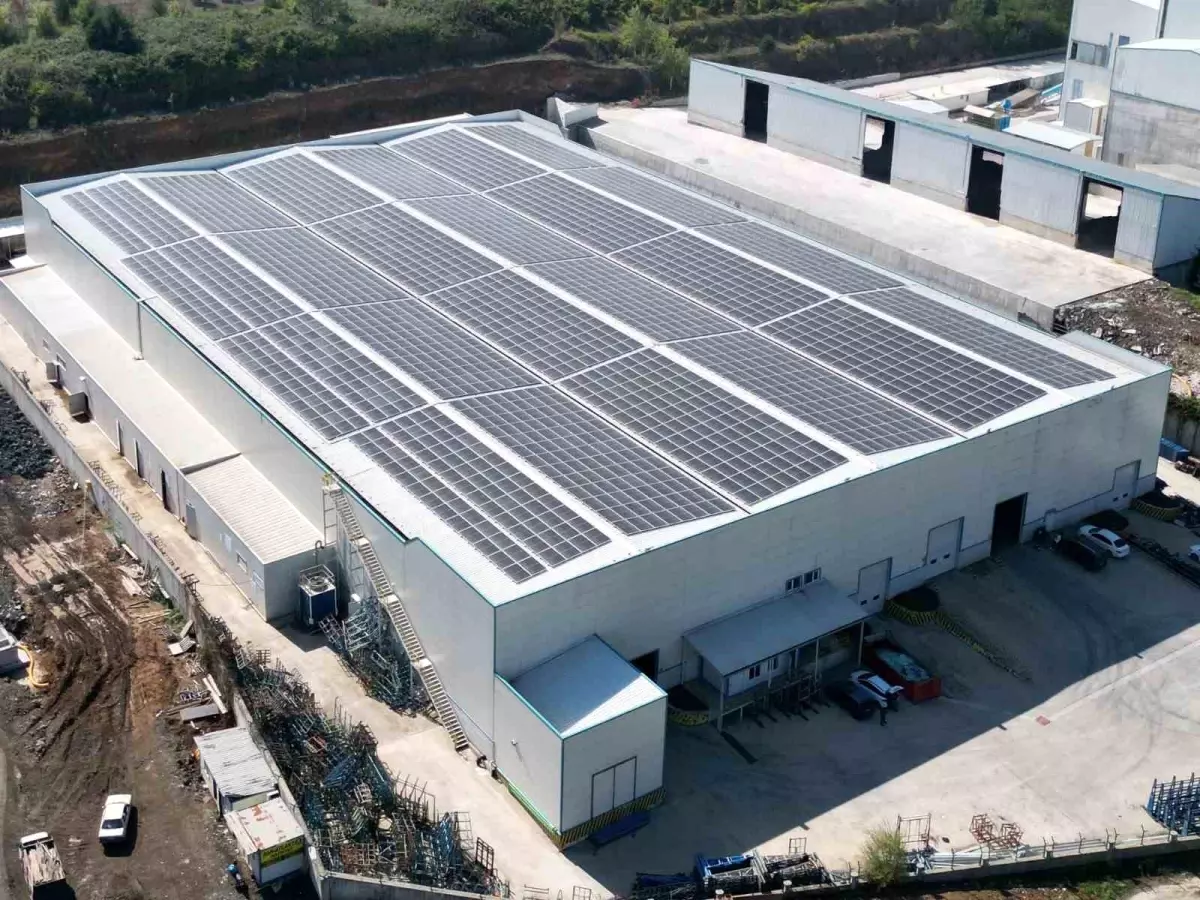 Düzce'de Güneş Enerji Santrali Kuruldu