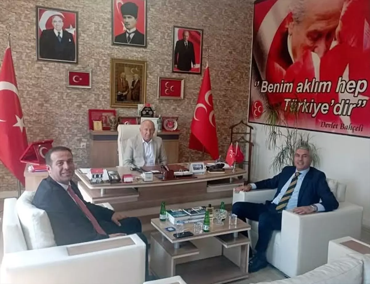 Kaymakam Coşkun'dan MHP İlçe Başkanı Orhan'a Ziyaret