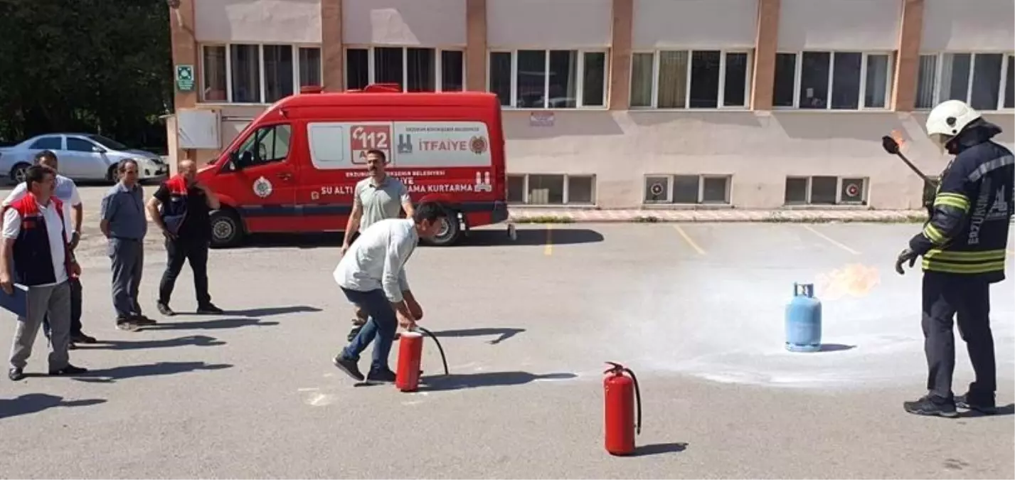 Yangından Korunma Eğitimi ve Tatbikatı Gerçekleştirildi