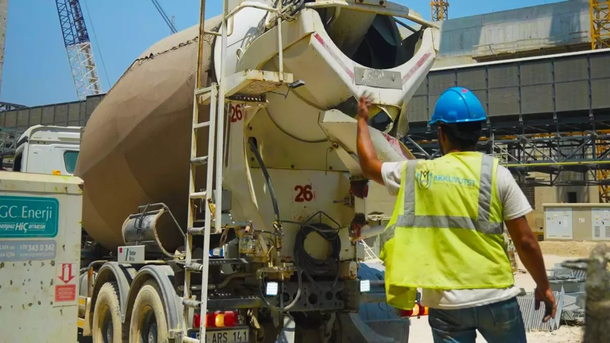 Akkuyu NGS'de Betonu Tamamlandı
