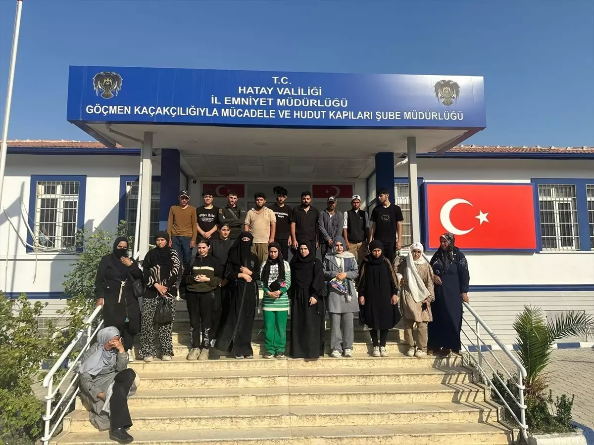 Hatay'da 24 Düzensiz Göçmen Yakalandı