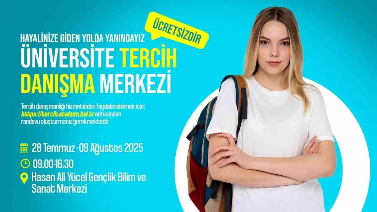 Atakum Belediyesi'nden YKS Adaylarına Ücretsiz Tercih Danışma Hizmeti