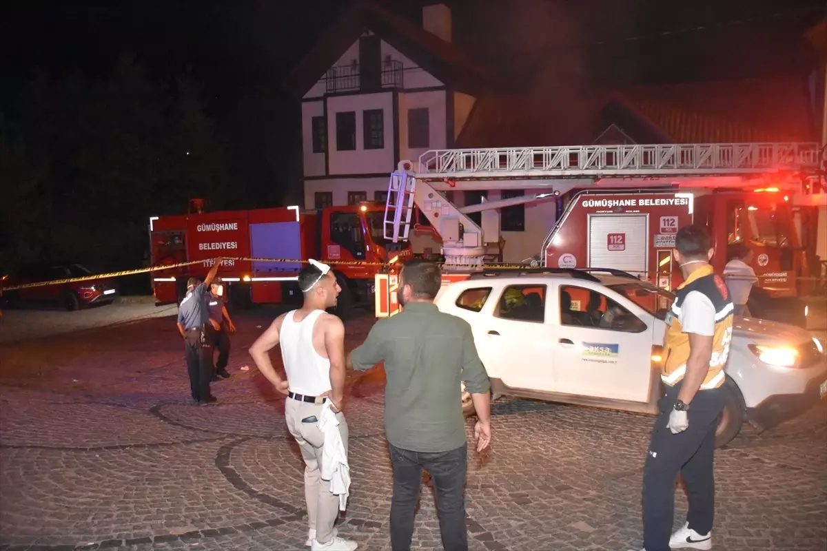 Gümüşhane'de Butik Otelde Yangın