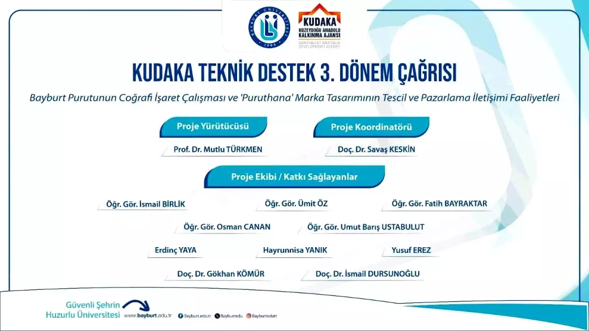 Bayburt'ta Purut için Destek Projesi