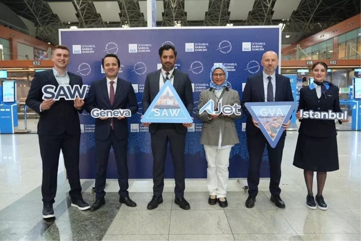 AJet, İstanbul'dan Cenevre Uçuşlarına Başladı