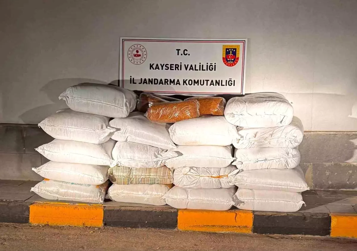 Kayseri'de Kaçak Tütün ve Suçlarla Mücadele Operasyonu