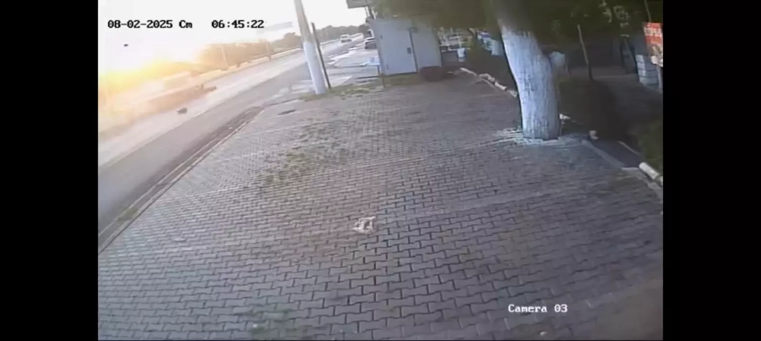 Kaza Anı Güvenlik Kamerasında
