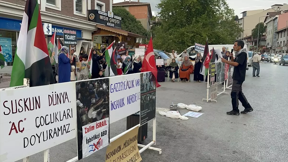 Niksar'da Gazze Protestosu