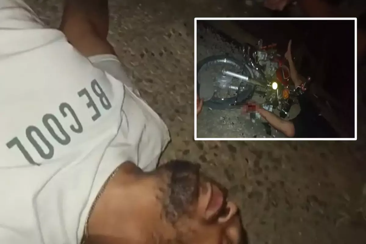 Motosikletiyle kaza yapıp, sosyal medyada paylaştığı video ile yardım istedi