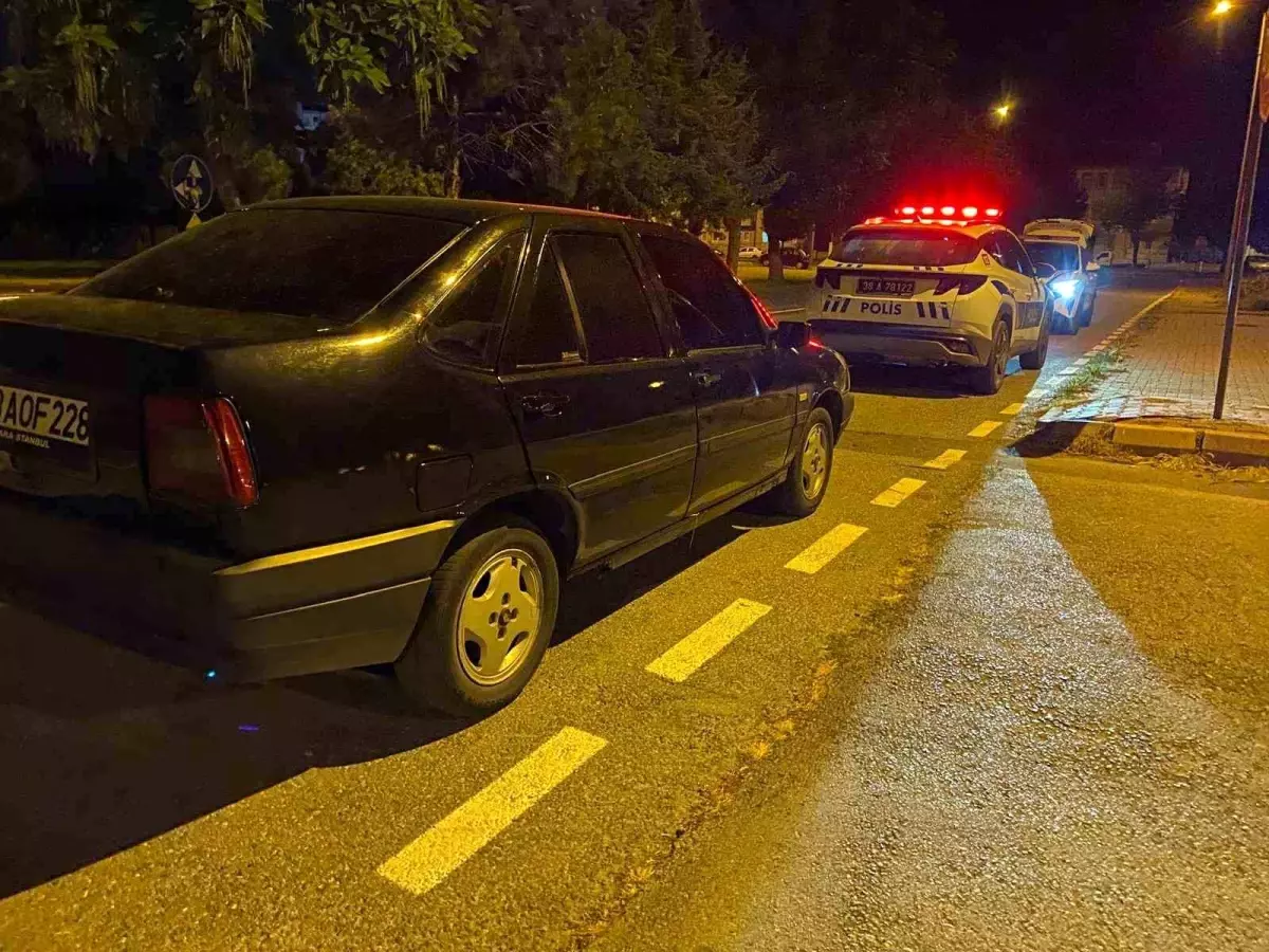 Kayseri'de Ehliyetsiz Sürücüye Ceza