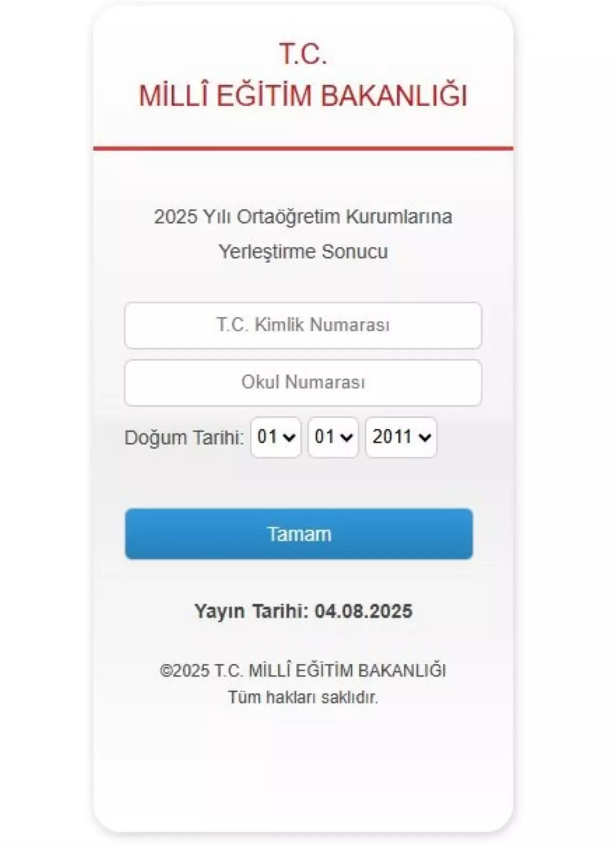LGS Yerleştirme Sonuçları Açıklandı
