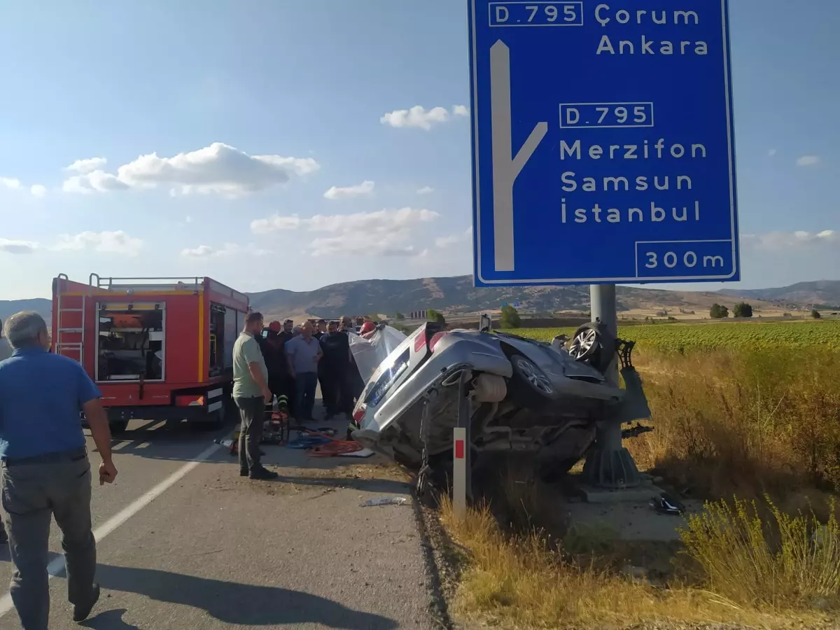 Çorum'da Kaza: 4 Yaralı