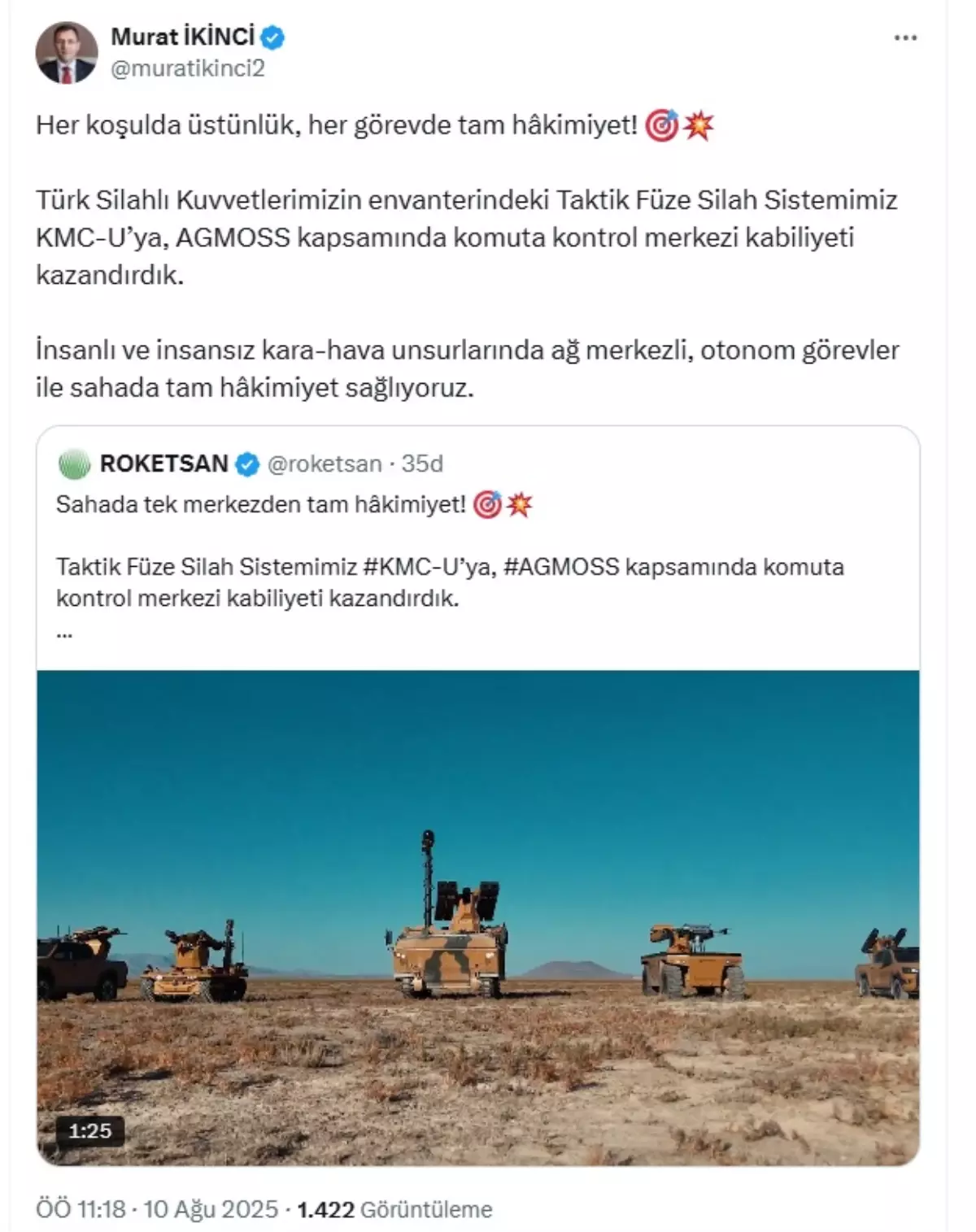 KMC-U'ya Komuta Kontrol Merkezi Eklendi