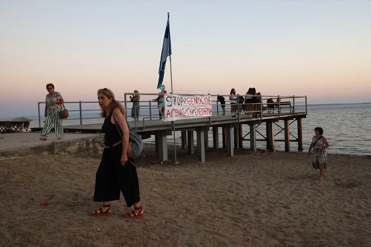 Yunanistan'da Filistin İçin Gösteriler