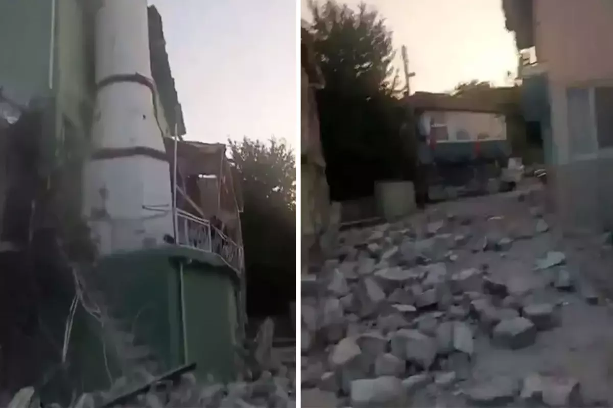 6.1'lik depremin vurduğu Balıkesir'den gelen görüntüler iç açıcı değil: Allah'ım her yer yıkıldı!