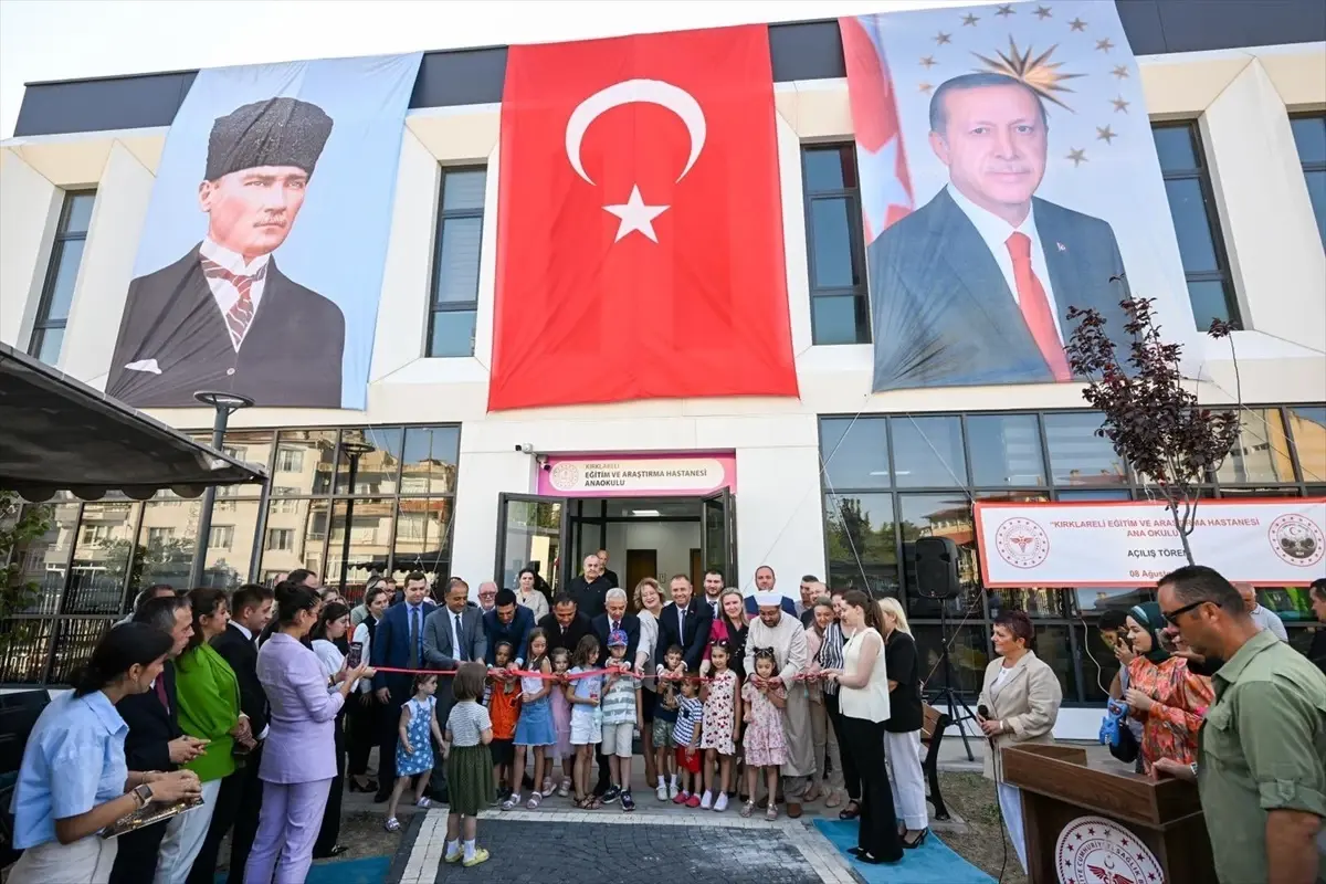Kırklareli'nde Anaokulu Açıldı
