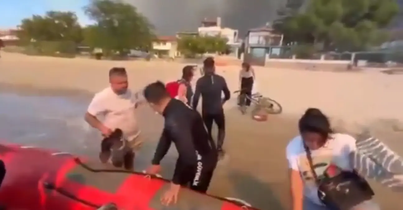 Çanakkale'de Orman Yangını: 348 Kişi Kurtarıldı